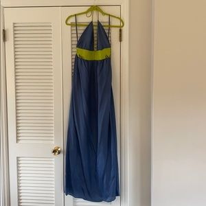 Jenny Han blue and green maxi size medium